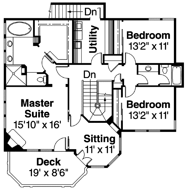 upper floor house blueprint