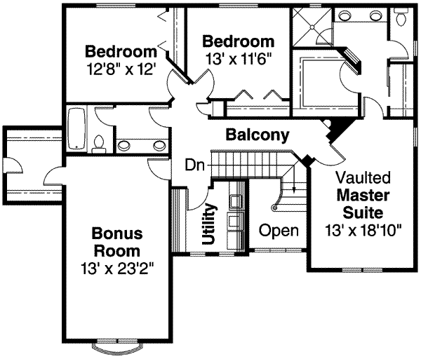 upper floor house blueprint