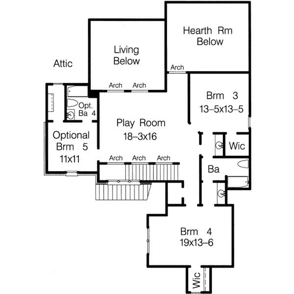 upper floor house blueprint