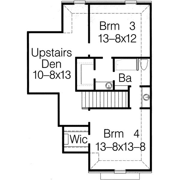 upper floor house blueprint