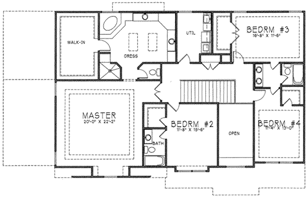 upper floor house blueprint