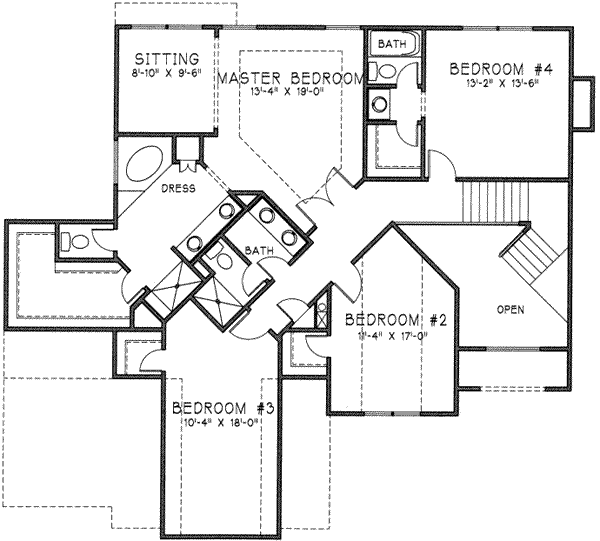 upper floor house blueprint