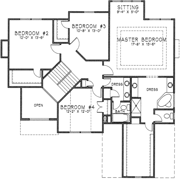 upper floor house blueprint