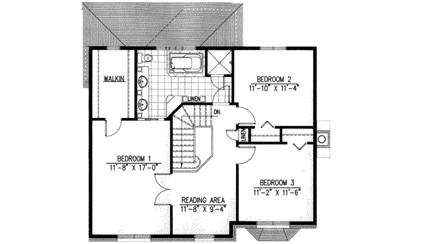 upper floor house blueprint