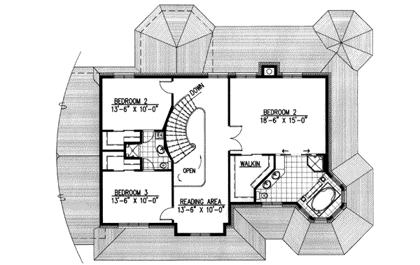 upper floor house blueprint