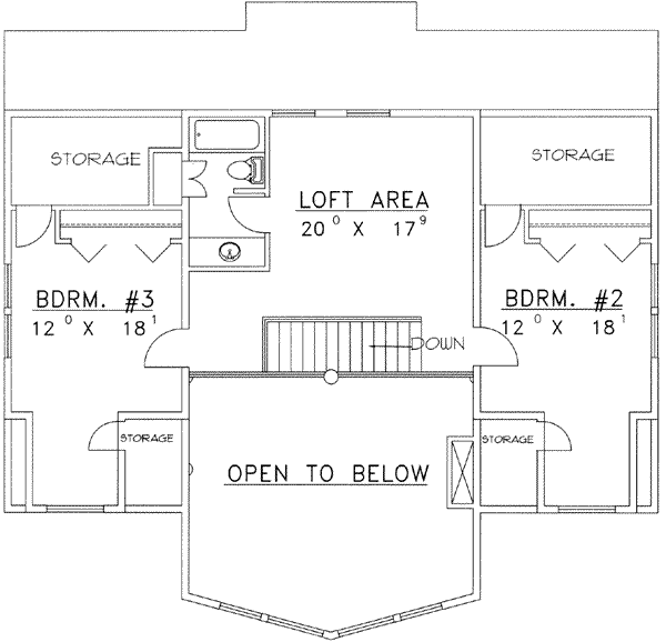 upper floor house blueprint