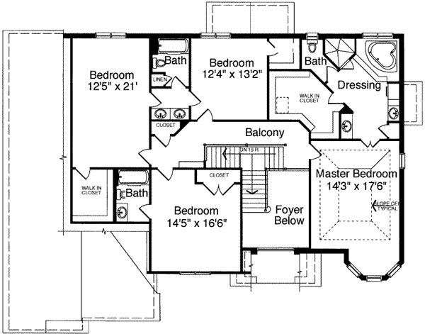 upper floor house blueprint