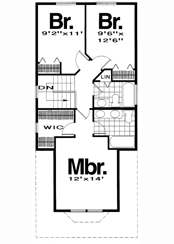 upper floor house blueprint