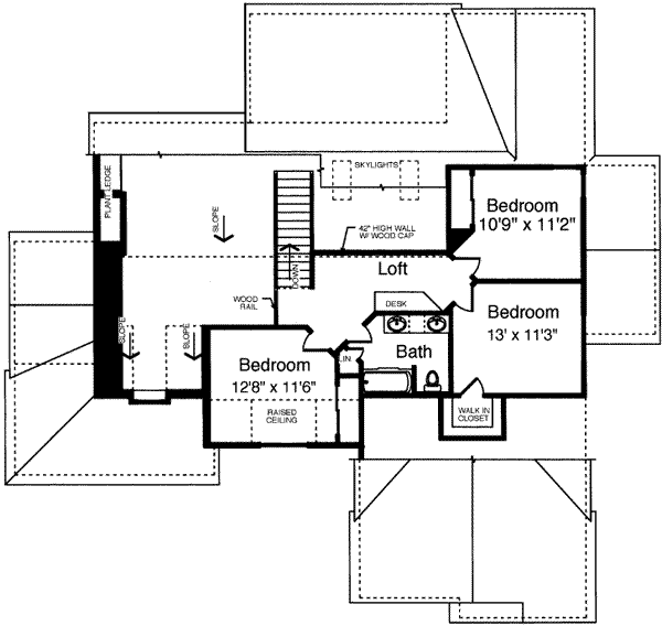 upper floor house blueprint