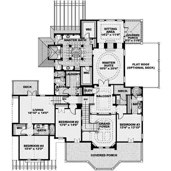 upper floor house blueprint