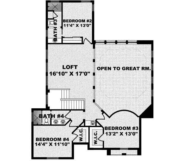 upper floor house blueprint