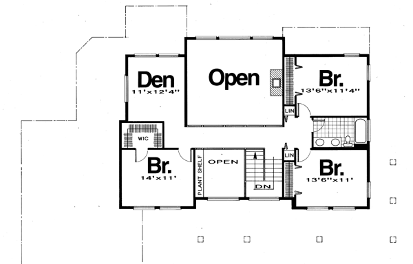 upper floor house blueprint