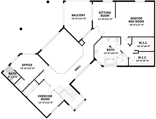 upper floor house blueprint