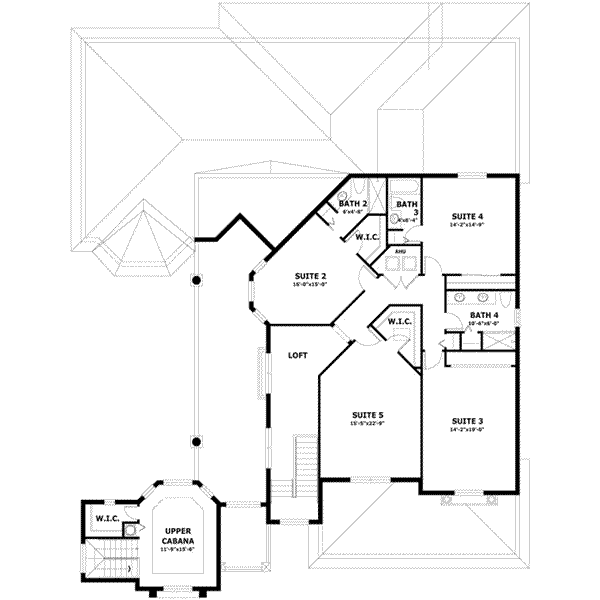 upper floor house blueprint