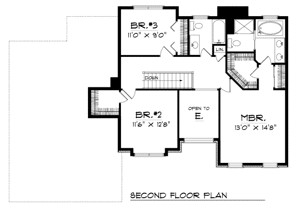upper floor house blueprint