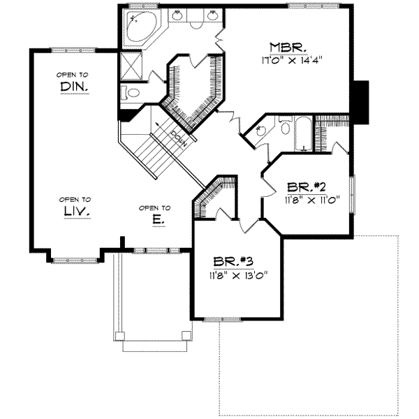 upper floor house blueprint