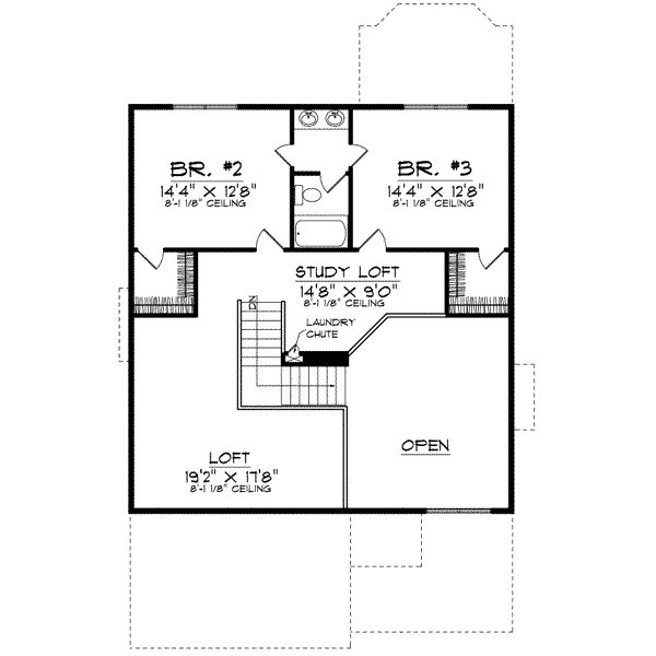 upper floor house blueprint
