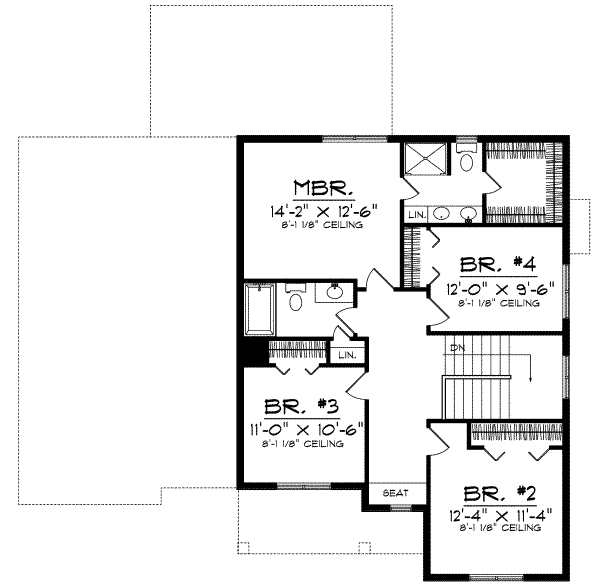 upper floor house blueprint