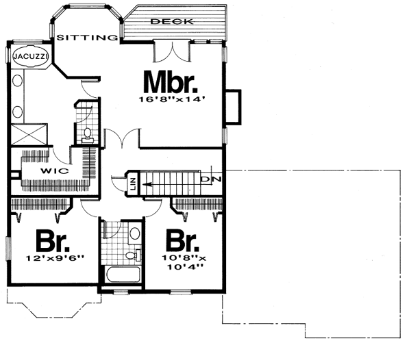 upper floor house blueprint