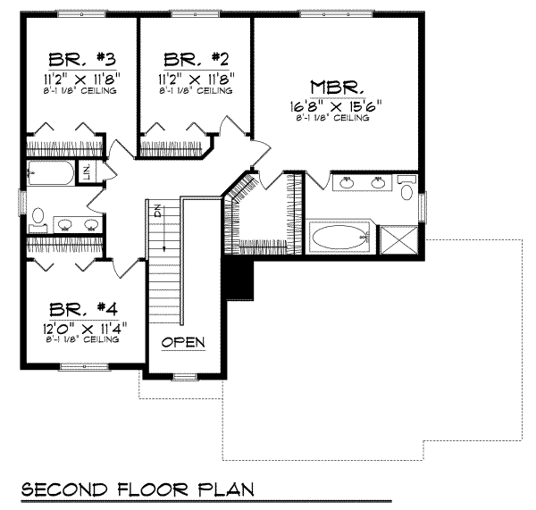 upper floor house blueprint