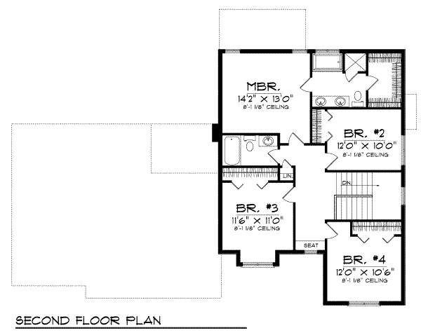 upper floor house blueprint