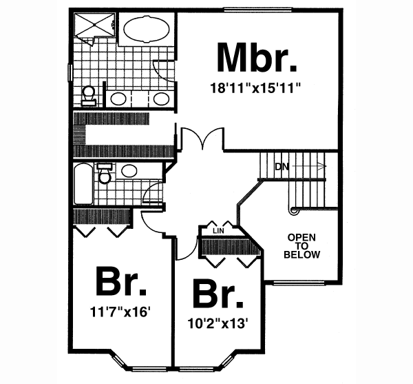 upper floor house blueprint