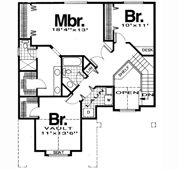upper floor house blueprint