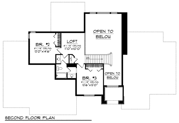 upper floor house blueprint
