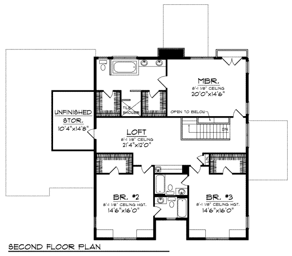 upper floor house blueprint