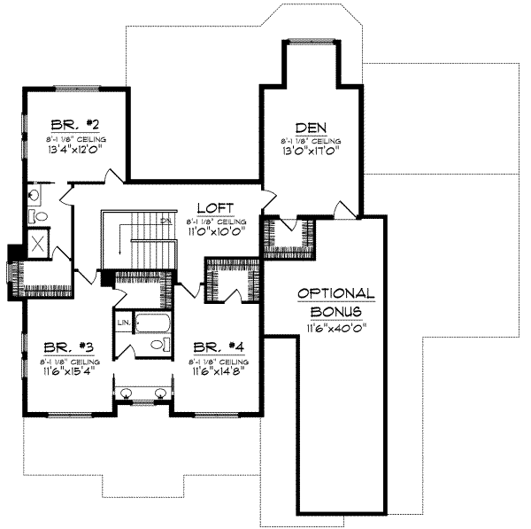 upper floor house blueprint