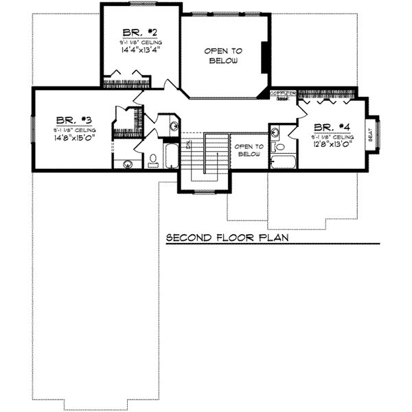 upper floor house blueprint