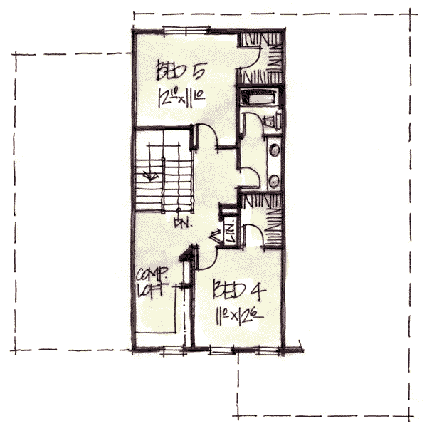 upper floor house blueprint