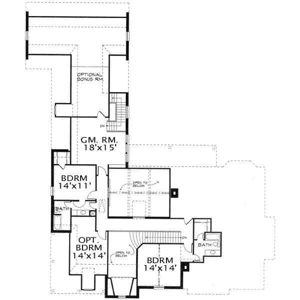 upper floor house blueprint