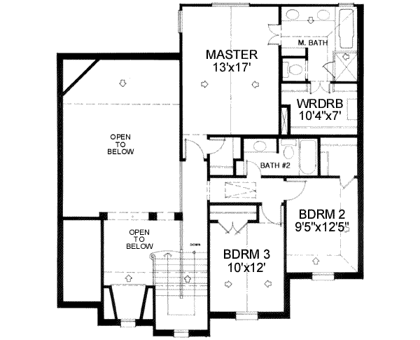 upper floor house blueprint