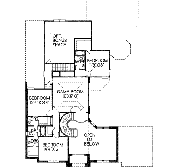 upper floor house blueprint
