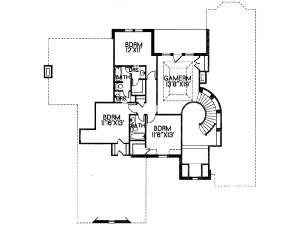 upper floor house blueprint