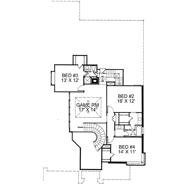 upper floor house blueprint