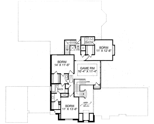 upper floor house blueprint