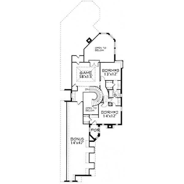 upper floor house blueprint