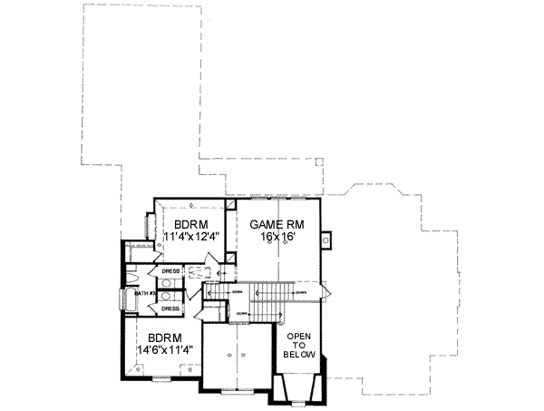 upper floor house blueprint