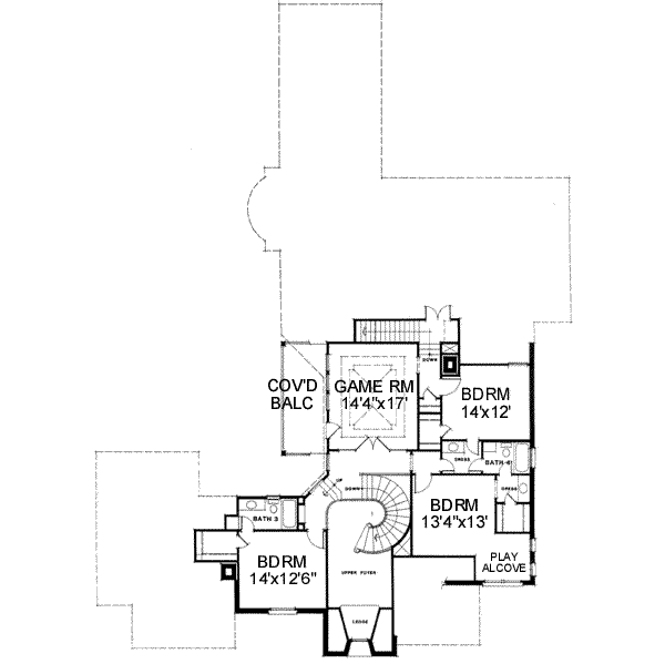 upper floor house blueprint