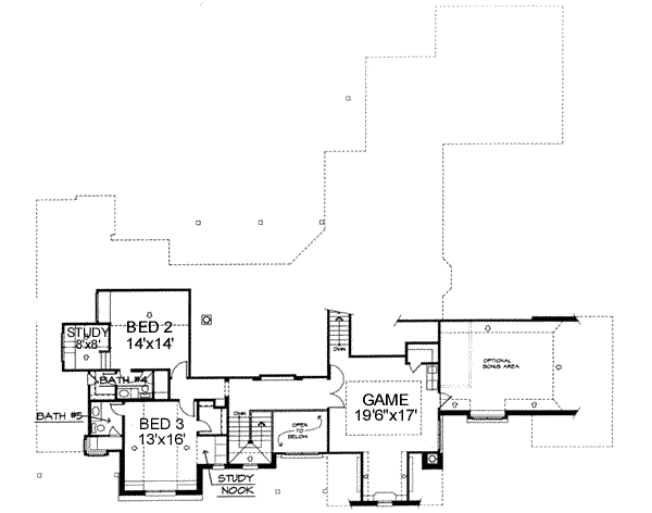 upper floor house blueprint