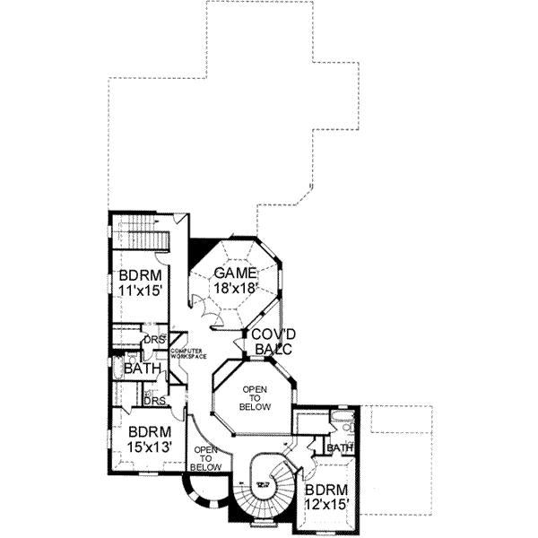 upper floor house blueprint