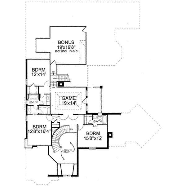 upper floor house blueprint