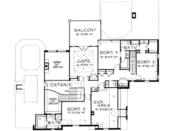 upper floor house blueprint