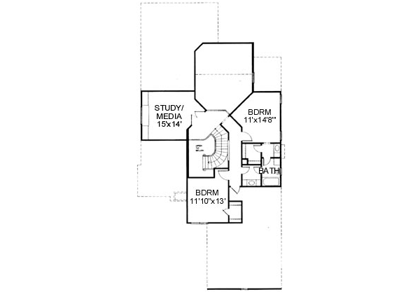upper floor house blueprint