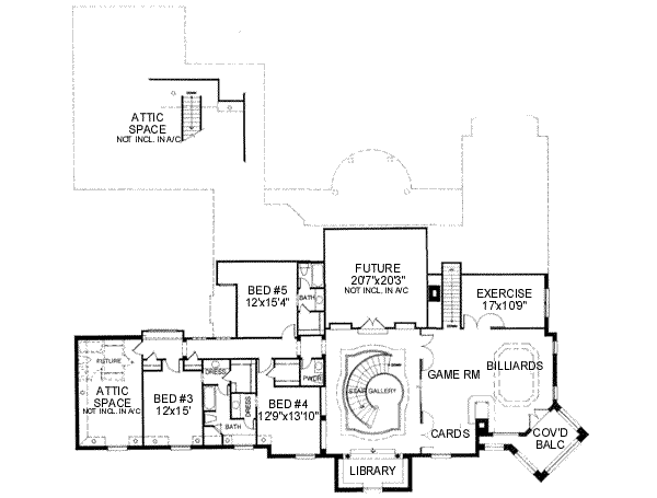 upper floor house blueprint