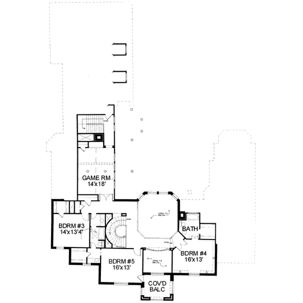 upper floor house blueprint