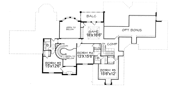 upper floor house blueprint
