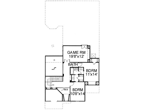 upper floor house blueprint